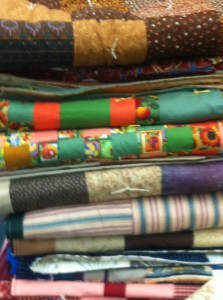 Some of the beautiful quilts made to provide hope and comfort to our returning veterans.