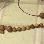 Lovely beads that complement the wooden beads